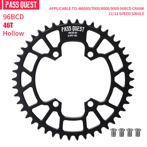 PASS QUEST Non-Standard 96BCD For Shimano Round Narrow Wide Chainring