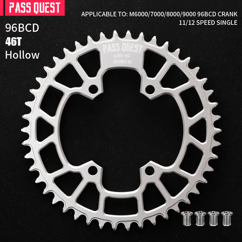 PASS QUEST Non-Standard 96BCD For Shimano Round Narrow Wide Chainring