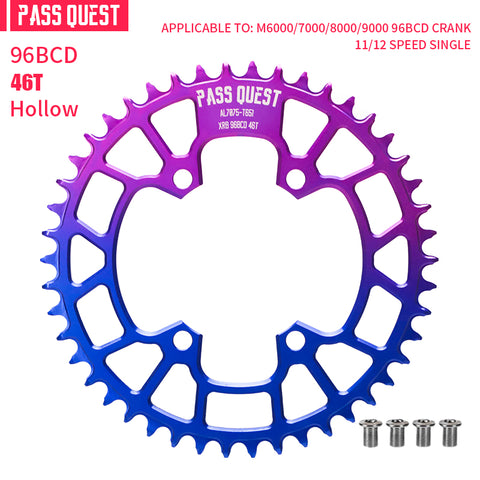 PASS QUEST Non-Standard 96BCD For Shimano Round Narrow Wide Chainring