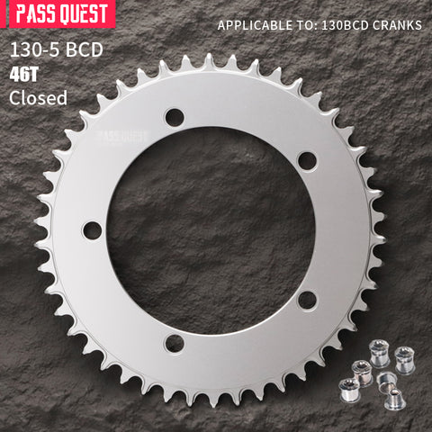 130BCD (5-bolt ) Round AERO Narrow Wide Chainring