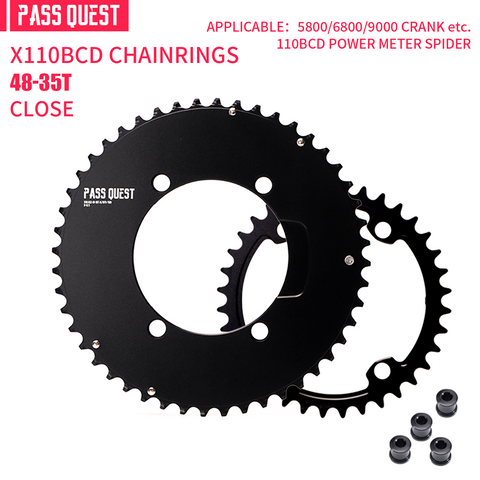 SHIMANO X110BCD 2X Sprocket AERO Road bike Gravel bike 11-12s