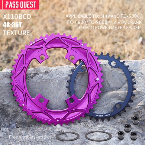 110BCD 2X X110BCD Sprocket Crankshaft set Road bike Gravel bike 11-12S