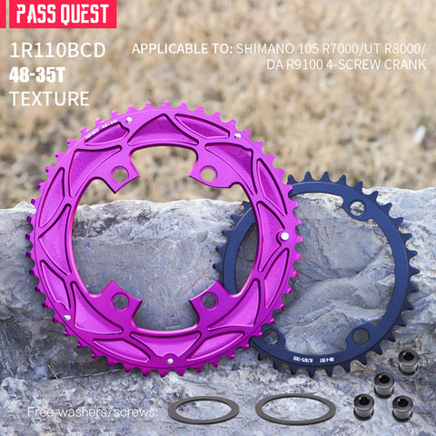 110BCD 2X R9100 R8000 R7000 Sprocket Crankshaft set Road Gravel bike