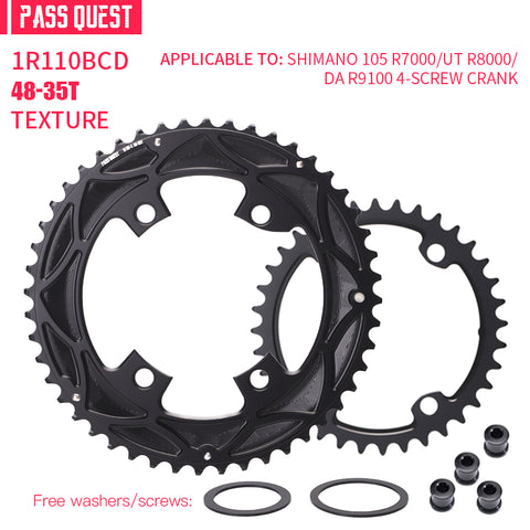 110BCD 2X R9100 R8000 R7000 Sprocket Crankshaft set Road Gravel bike