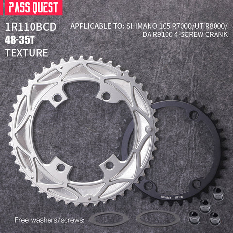 110BCD 2X R9100 R8000 R7000 Sprocket Crankshaft set Road Gravel bike