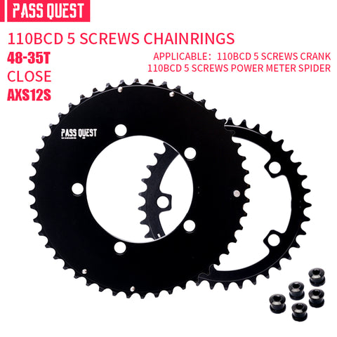 110BCD (5-bolt AERO) 2X AXS Sprocket Road Bike Foldable Bicycle 12 speed Gravel bike