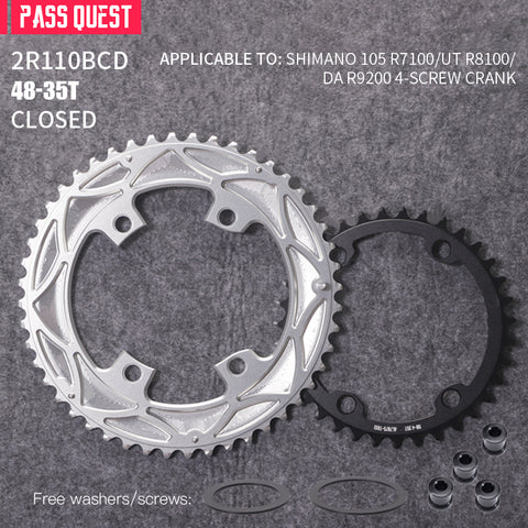 110BCD 2X R9200 R8100 R7100 Sprocket Crankshaft set Road Gravel bike