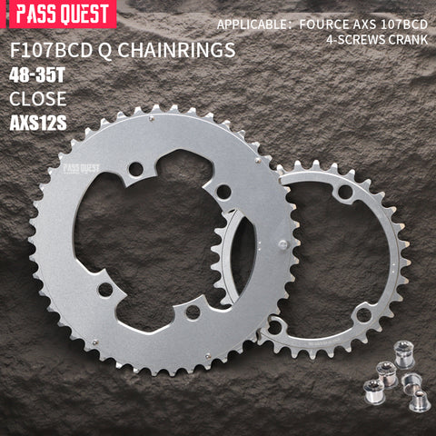 SRAM FORCE 107BCD-Quarq 2X Sprocket AERO Road bike Gravel bike 12s AXS