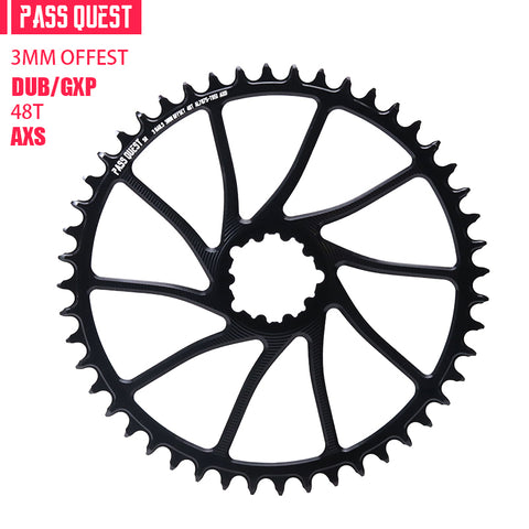 SRAM 3 Bolt ( 3mm offset)AXS GRAVEL/ROAD Narrow Wide Chainring 40-54T