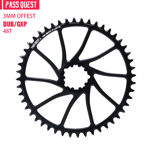 SRAM 3 Bolt ( 3mm offset) Hollow GRAVEL/ROAD Narrow Wide Chainring 40-54T