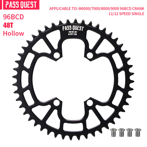 PASS QUEST Non-Standard 96BCD For Shimano Round Narrow Wide Chainring