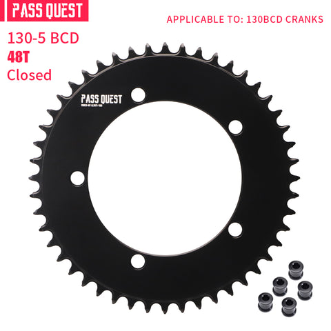 130BCD (5-bolt ) Round AERO Narrow Wide Chainring