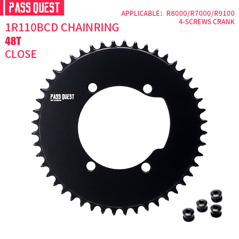SHIMANO 110 BCD R9100 (4-bolt AERO) Round AERO Narrow Wide Chainring