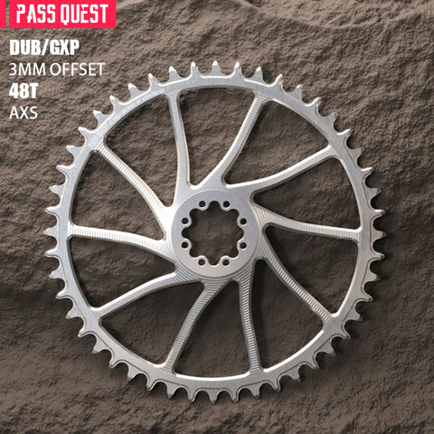 SRAM Force 8 Bolt (3mm offset) AXS Round Narrow Wide Chainring 40-54T