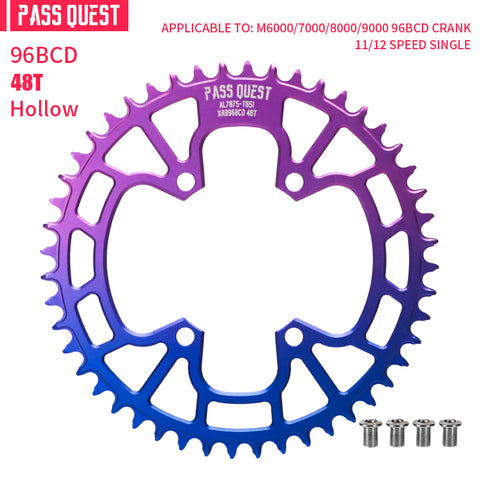 PASS QUEST Non-Standard 96BCD For Shimano Round Narrow Wide Chainring