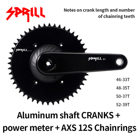 PASS QUEST Sprill Ultralight carbon fiber road crankset EASTON interface