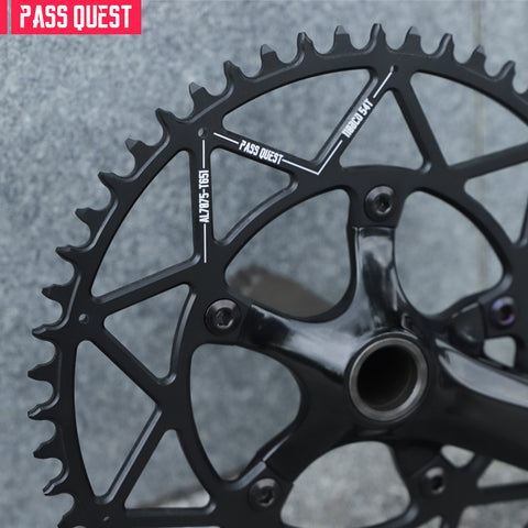 110BCD (5-bolt Hollow) Round Hollow Road Bike Narrow Wide Chainring