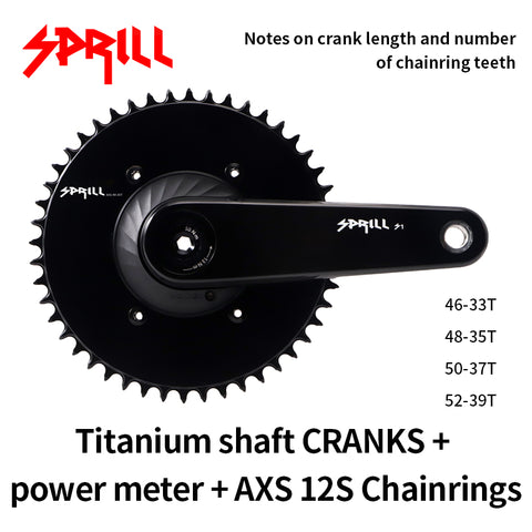 PASS QUEST Sprill Ultralight carbon fiber road crankset EASTON interface