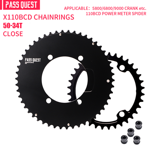 SHIMANO X110BCD 2X Sprocket AERO Road bike Gravel bike 11-12s