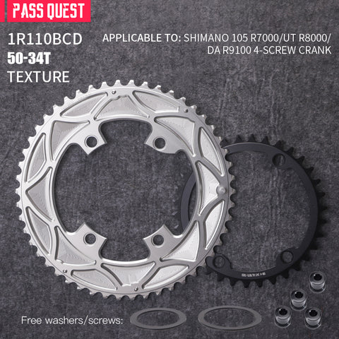 110BCD 2X R9100 R8000 R7000 Sprocket Crankshaft set Road Gravel bike