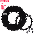 Load image into Gallery viewer, SHIMANO X110BCD 2X Sprocket AERO Road bike Gravel bike 11-12s