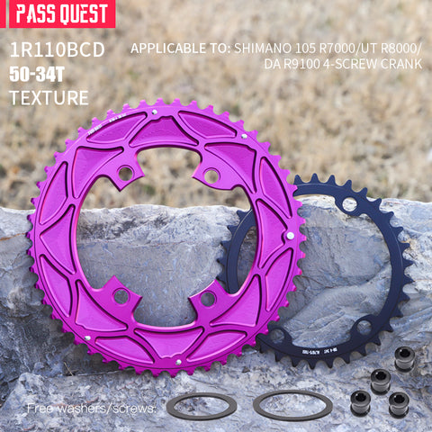 110BCD 2X R9100 R8000 R7000 Sprocket Crankshaft set Road Gravel bike