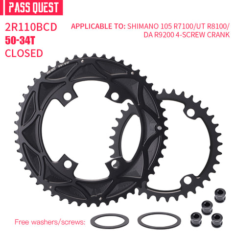 110BCD 2X R9200 R8100 R7100 Sprocket AERO Crankshaft set Road bike Gravel bike 11-12S