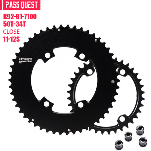 110BCD 2X R9200 R8100 R7100 Sprocket AERO Crankshaft set Road bike Gravel bike 11-12S