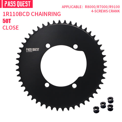 SHIMANO 110BCD R8000 R7000 (4-bolt AERO) Round Narrow Wide Chainring 42T-60T