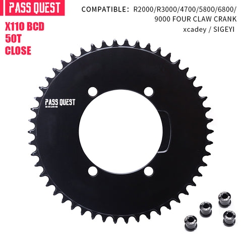 SHIMANO X110BCD (4-bolt AERO) Round Narrow Wide Chainring