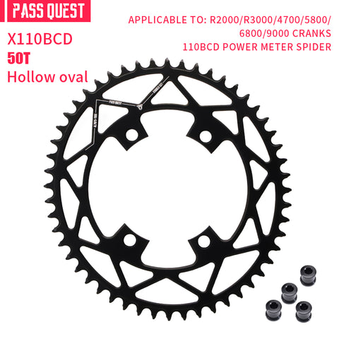 SHIMANO X110 BCD (4-bolt Hollow) Oval/Round Narrow Wide Chainring