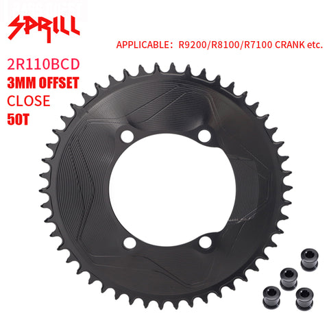 PASS QUEST SPRILL R9200 R8100 R7100 3mm offset Narrow Wide Chainring