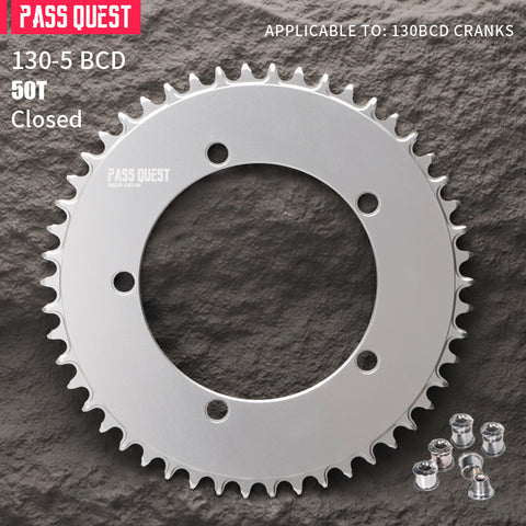 130BCD (5-bolt ) Round AERO Narrow Wide Chainring