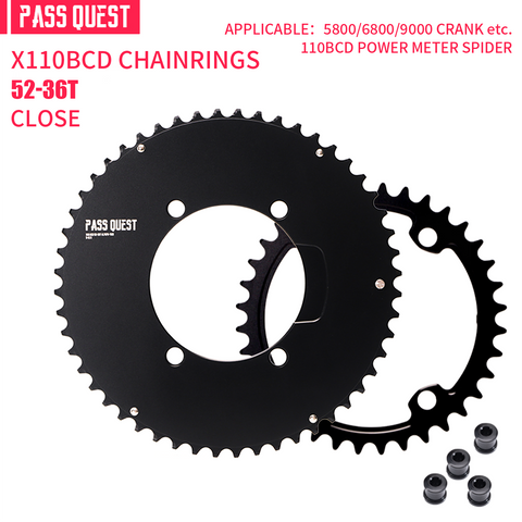 SHIMANO X110BCD 2X Sprocket AERO Road bike Gravel bike 11-12s