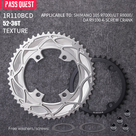 110BCD 2X R9100 R8000 R7000 Sprocket Crankshaft set Road Gravel bike
