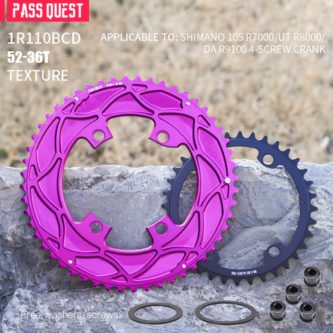 110BCD 2X R9100 R8000 R7000 Sprocket Crankshaft set Road Gravel bike