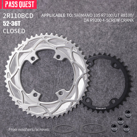 110BCD 2X R9200 R8100 R7100 Sprocket Crankshaft set Road Gravel bike