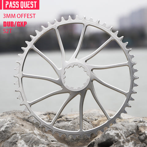 SRAM 3 Bolt ( 3mm offset) Hollow GRAVEL/ROAD Narrow Wide Chainring 40-54T