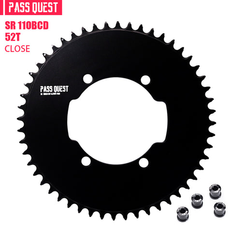 PASS QUEST SRM-110 BCD (4-bolt AERO) Round AERO Narrow Wide Chainring