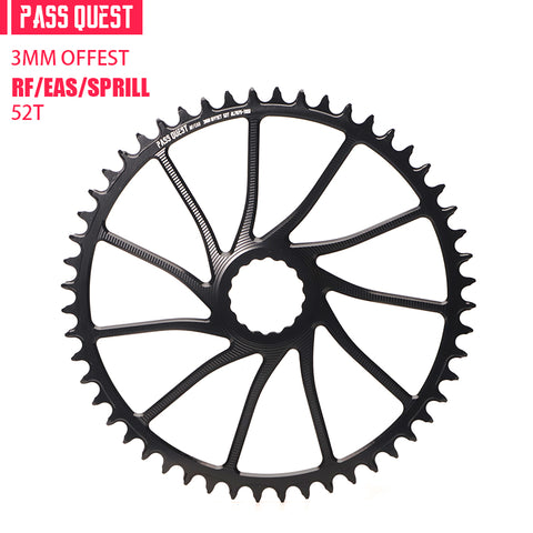 RACE FACE (3mm offset ) Hollow Round Narrow Wide Chainring 40-54T