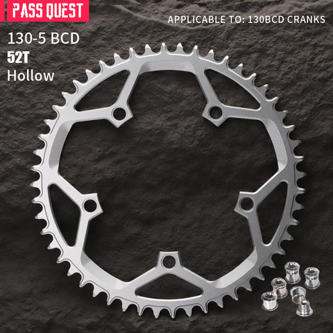130BCD (5-bolt) Round Hollow Narrow Wide Chainring