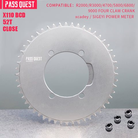 SHIMANO X110BCD (4-bolt AERO) Round Narrow Wide Chainring