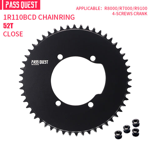 SHIMANO 110BCD R8000 R7000 (4-bolt AERO) Round Narrow Wide Chainring 42T-60T