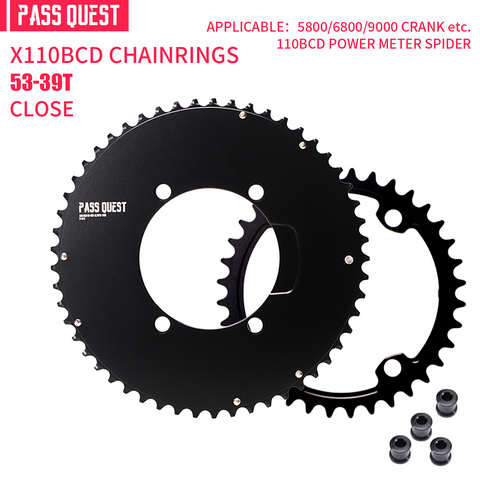 SHIMANO X110BCD 2X Sprocket AERO Road bike Gravel bike 11-12s