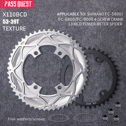 110BCD 2X X110BCD Sprocket Crankshaft set Road bike Gravel bike 11-12S