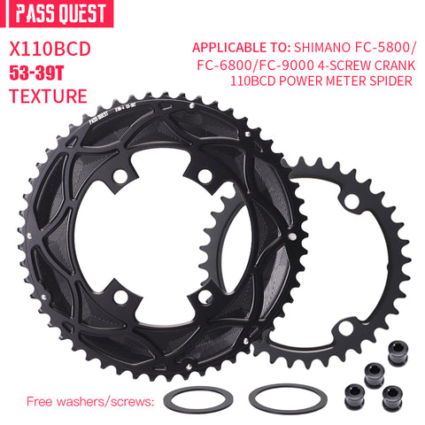 110BCD 2X X110BCD Sprocket Crankshaft set Road bike Gravel bike 11-12S