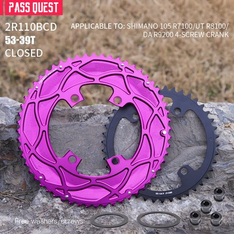 110BCD 2X R9200 R8100 R7100 Sprocket Crankshaft set Road Gravel bike