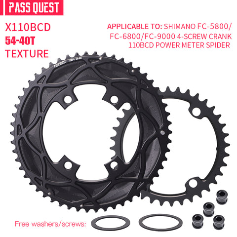 110BCD 2X X110BCD Sprocket Crankshaft set Road bike Gravel bike 11-12S