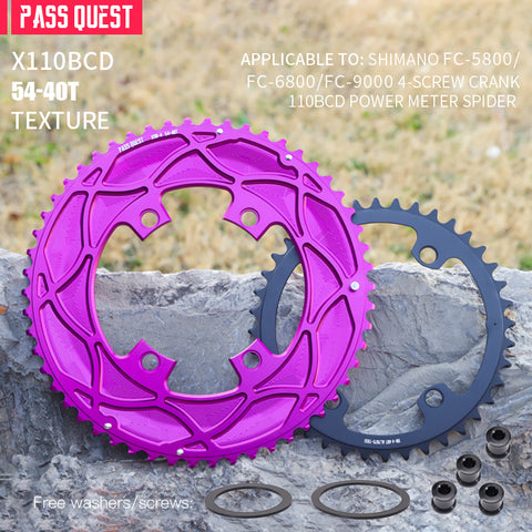 110BCD 2X X110BCD Sprocket Crankshaft set Road bike Gravel bike 11-12S
