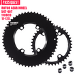 Load image into Gallery viewer, ROTOR 110BCD 2X Sprocket AERO crankshaft set Road bike Gravel bike